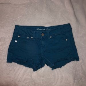 American Eagle teal shorts